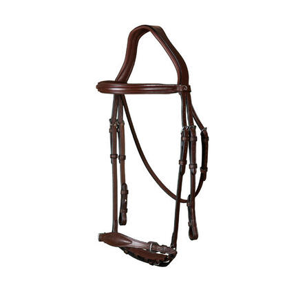 Bridon équitation anatomique muserolle adjustable Dy'on