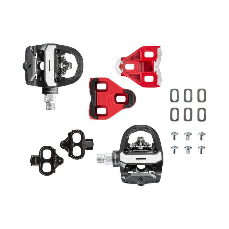 Pedali BUCKLOS Con Tacchette Compatibili SPD / Look Delta / SPD-SL, Per Bici Da Strada E Mountain Bike