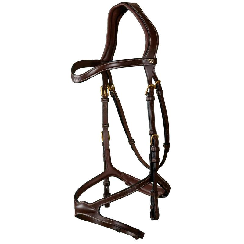 Briglia da equitazione anatomica con nasello incrociato Dyon X-Fit