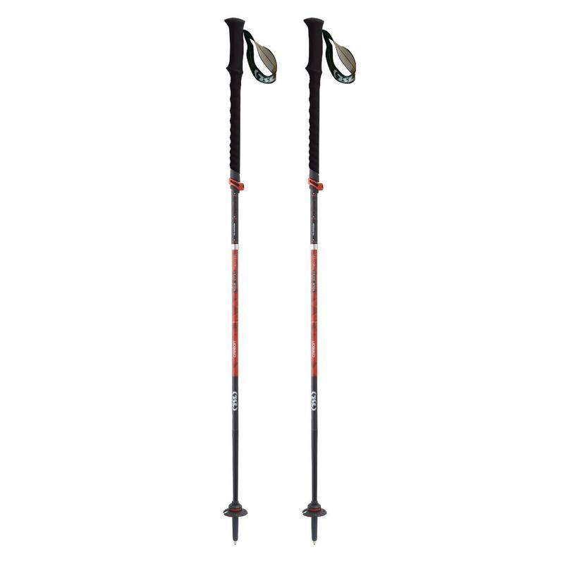 Bâtons de Trekking TSL - Pliable et télescopique -TOUR CARBONE 5 CROSS Push&Pull