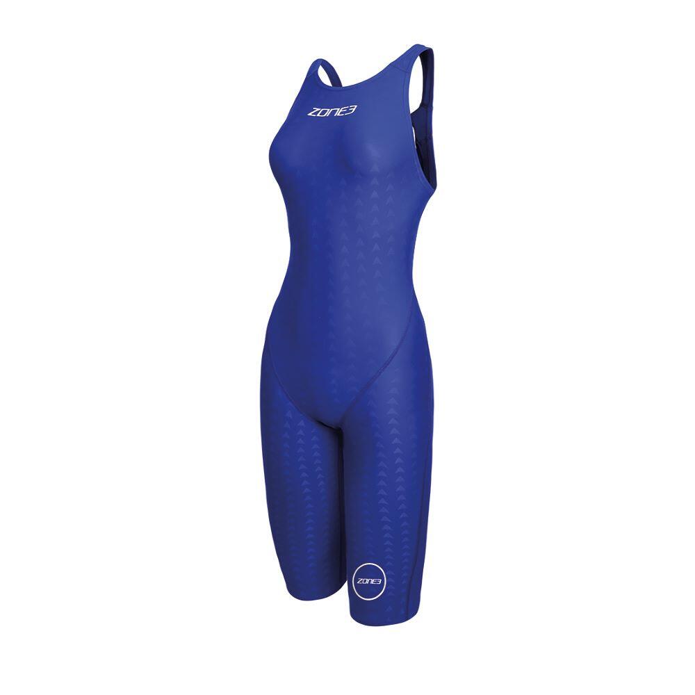 Zone3 - Maillot De Bain Femme Zone3 Performance Speed Kneeskin - Maillot De Bain 1 Pièce - Bleu|noir - 38 S - Decathlon