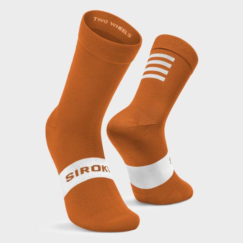 Calcetines para ciclismo Hombre y Mujer S1 Ochre Major SIROKO Marrón