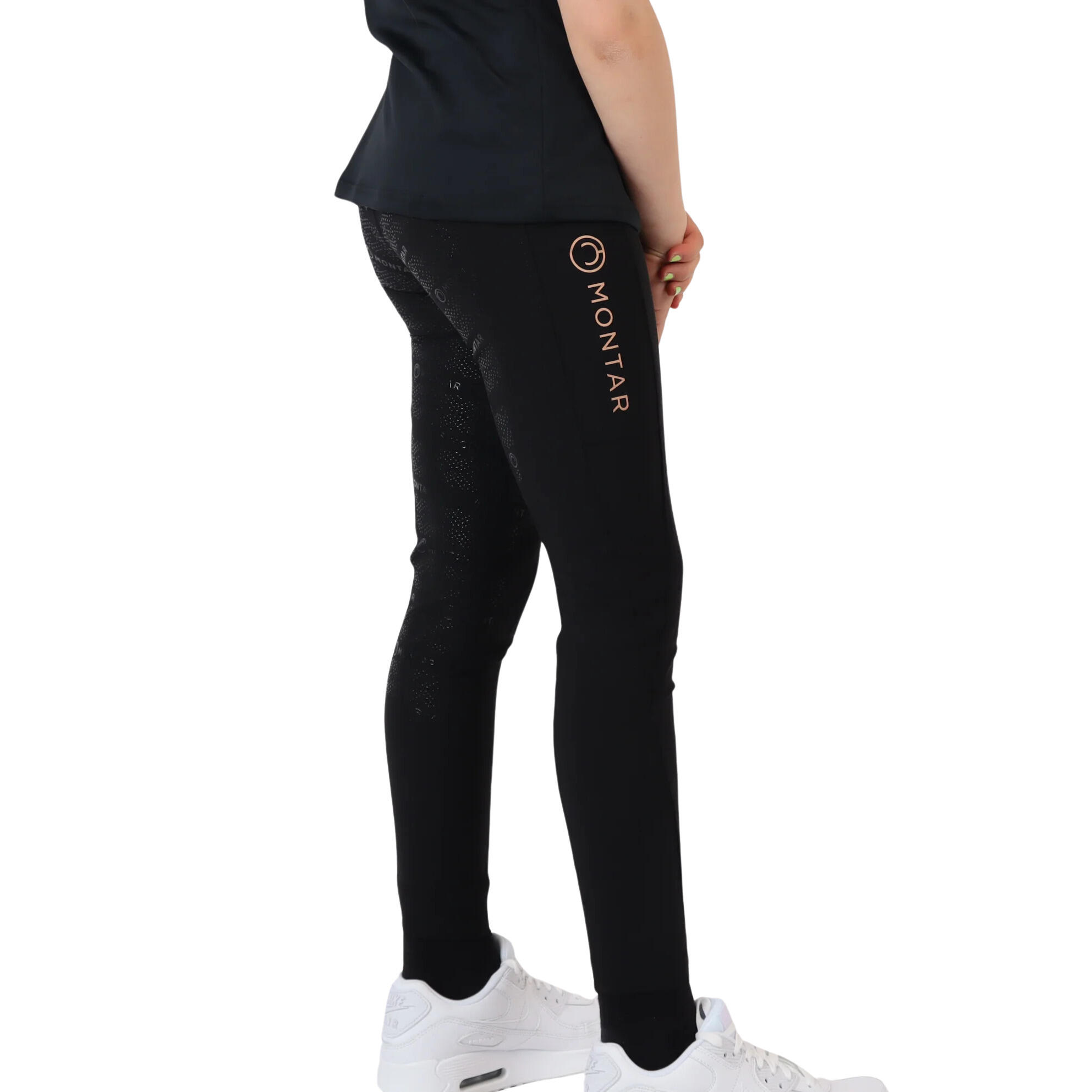 Montar - Pantalon Équitation Full Grip Fille Montar Millie - Pantalon D'Équitation - Noir - 10 À 12 Ans - Decathlon