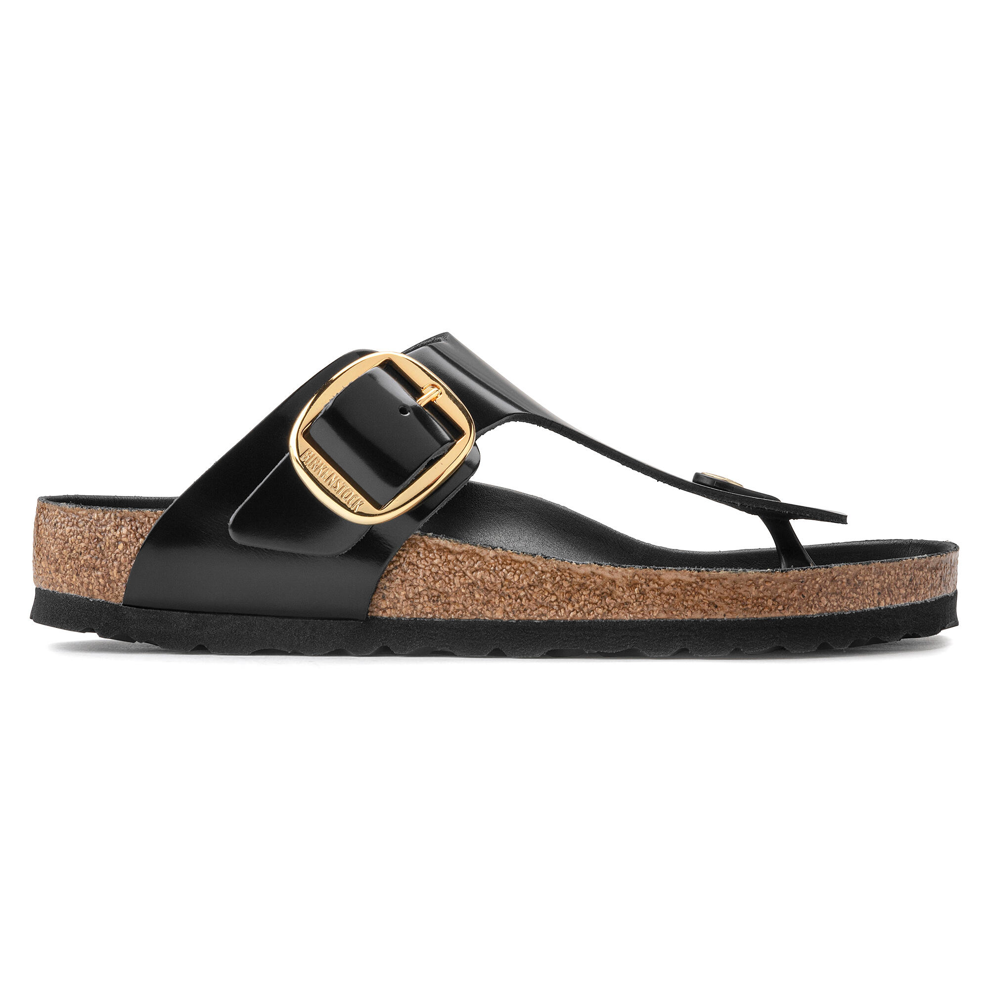 Sandales femme Birkenstock Gizeh Big Buckle Natural Leather Patent Large 7/7