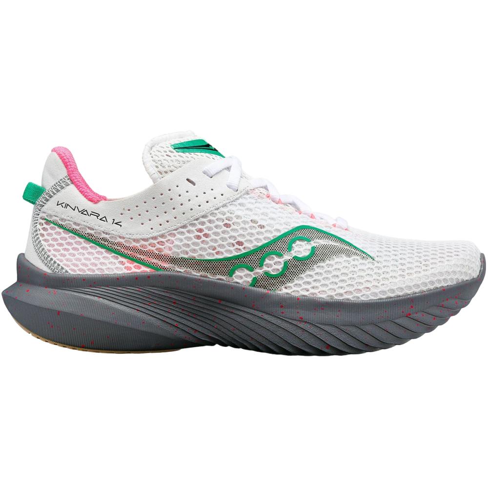 Pantofi alergare pentru femei - Kinvara 14 - white | gravel 1/5