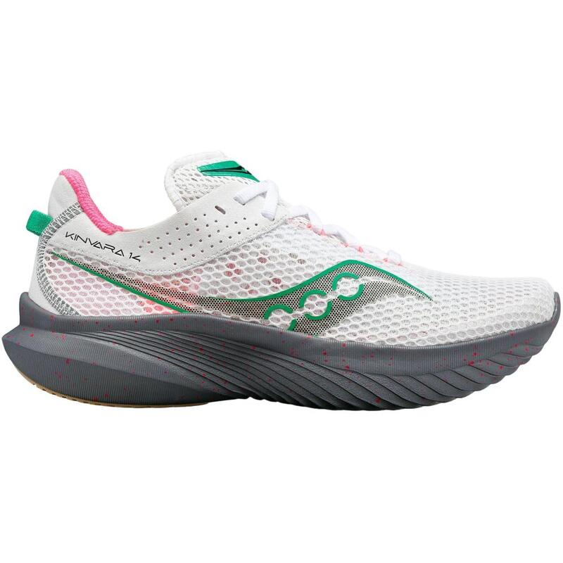 Pantofi alergare pentru femei - Kinvara 14 - white | gravel