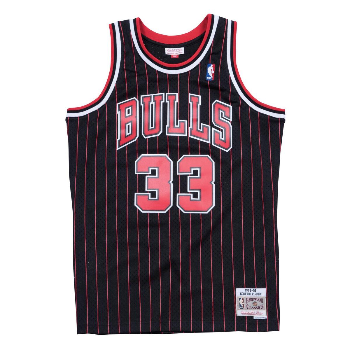Mitchell & Ness - Maillot Chicago Bulls Alternate 1995-96 Scottie Pippen Nba - T-shirt Sans Manche - Noir - 48 Xl - Decathlon