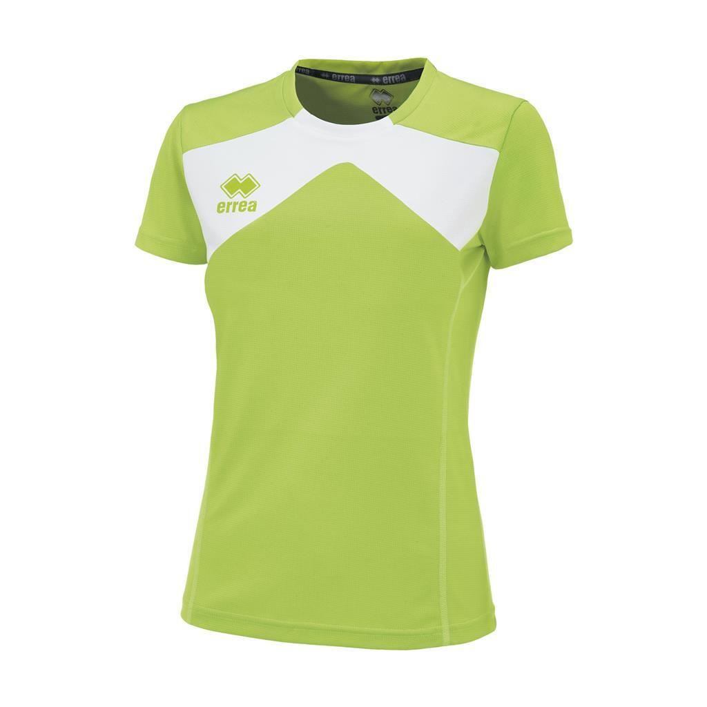 Errea - Maillot Femme Errea Seth - T-shirt Manches Courtes - Blanc|vert - 38 S - Decathlon