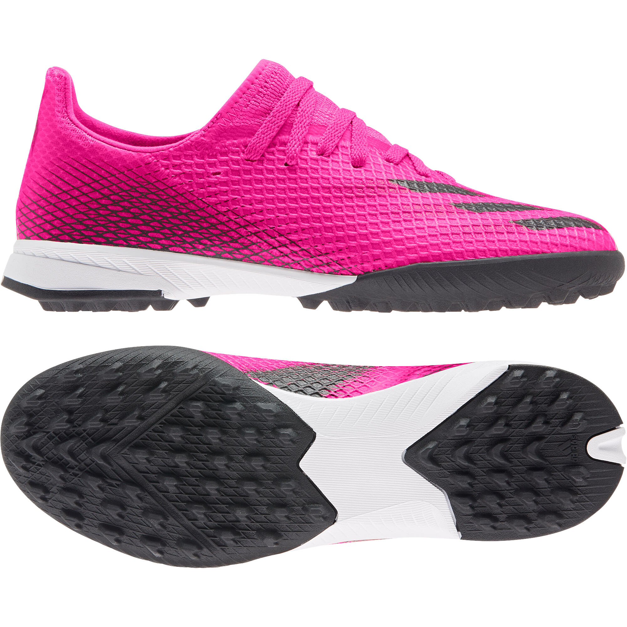 Scarpe da corsa Ragazzo Adidas X Ghosted.3 Turf rosa 3/5