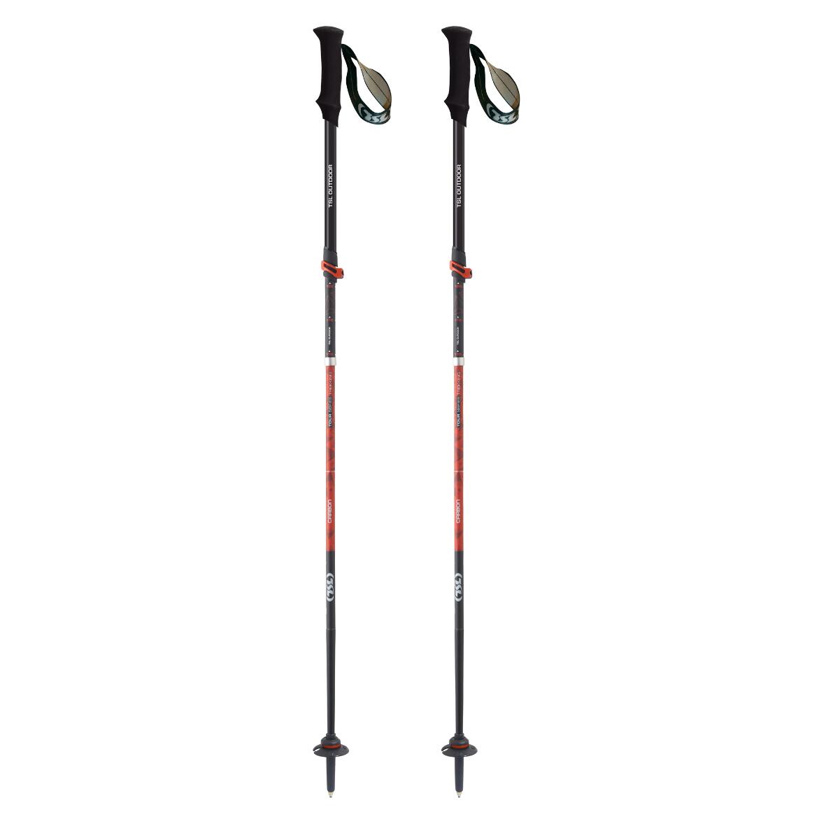 Bâtons de Trekking TSL - Pliable et télescopique -TOUR CARBONE 5 LIGHT Push&Pull 2/4
