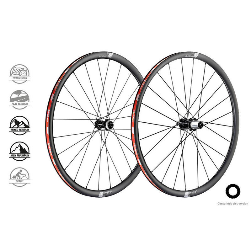 VISION (710-0124111030) PAIR DE ROUES CARBON SC30 DISC CL SHIMANO11 TLR CLINCHER web only      1 25950€    VISION VISION (710-0124111030) PAIR DE ROUES CARBON SC30 DISC CL SHIMANO11 TLR CLINCHERVendu exclusivement en ligne   