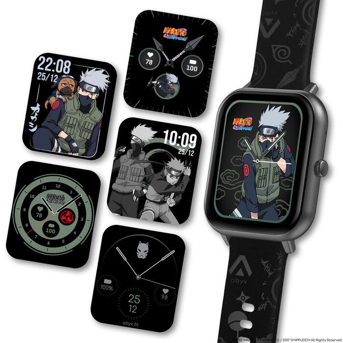 Abyx Fit Touch 3 Naruto Edition – Montre connectée exclusive modèle Kakashi