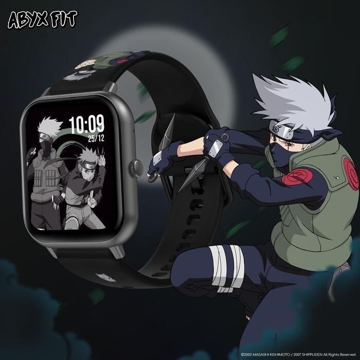 Abyx Fit Touch 3 Naruto Edition – Montre connectée exclusive modèle Kakashi