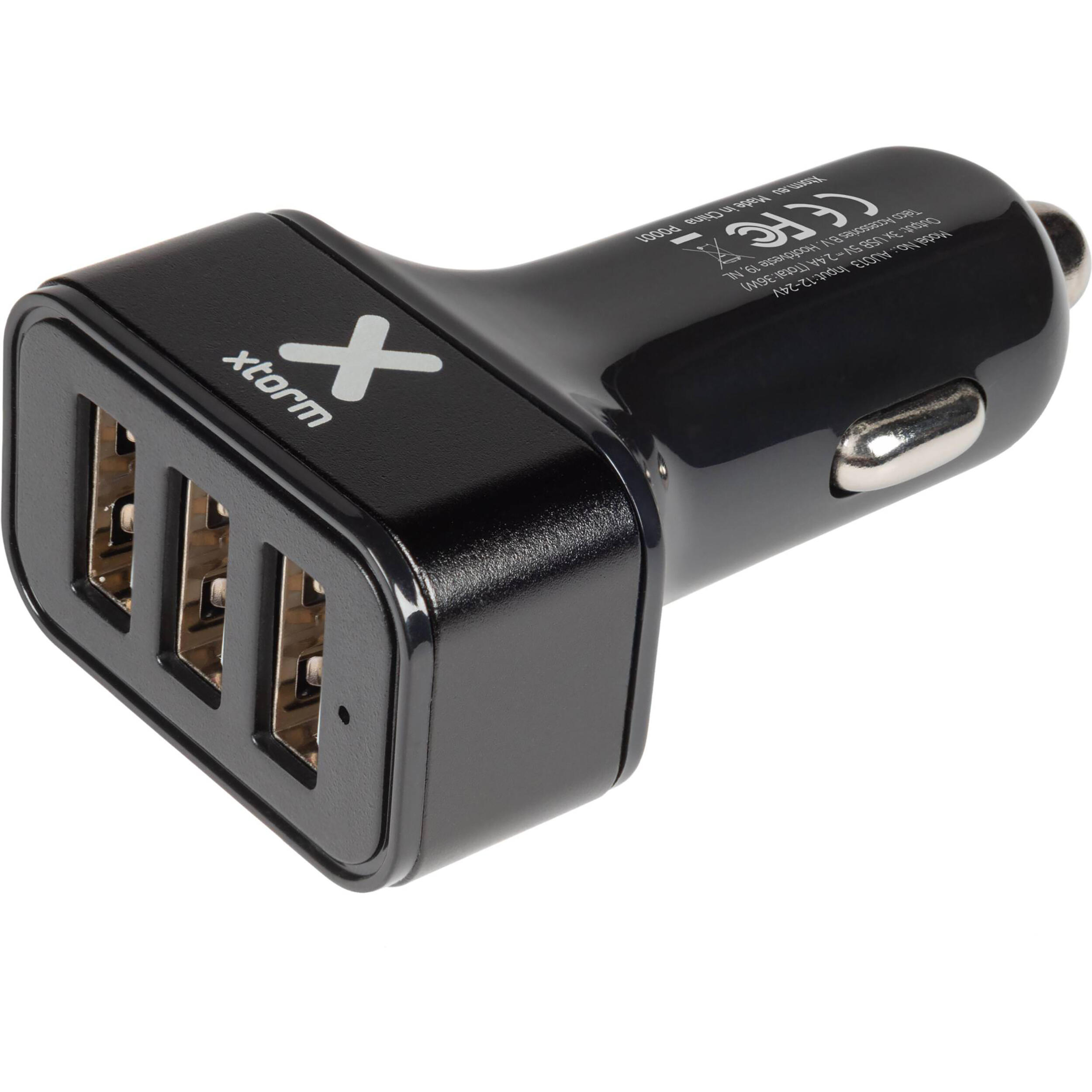 Xtorm - Xtorm Chargeur De Voiture Avec 3 Ports Usb, Chargeur Compact De 36w - Chargeur - Noir - No Size - Decathlon