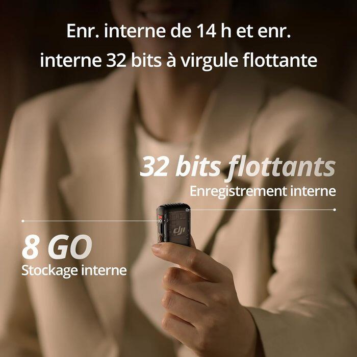 Microphone sans fil DJI Mic 2 Noir + 1 émetteur + 1 récepteur 6/7