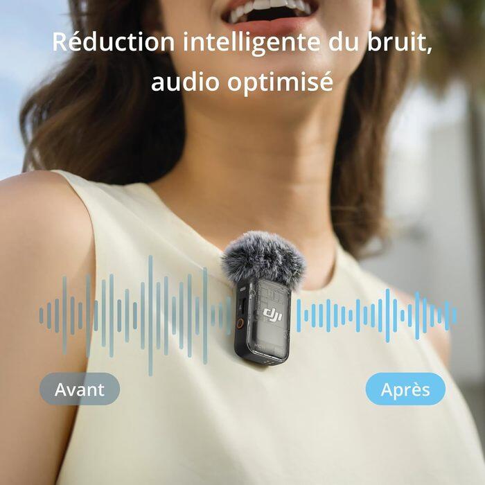 Microphone sans fil DJI Mic 2 Noir + 1 émetteur + 1 récepteur 4/7