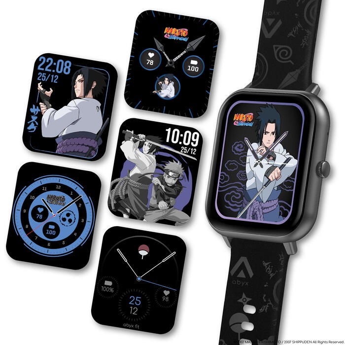 Abyx Fit Touch 3 Naruto Edition – Montre connectée exclusive modèle Sasuke