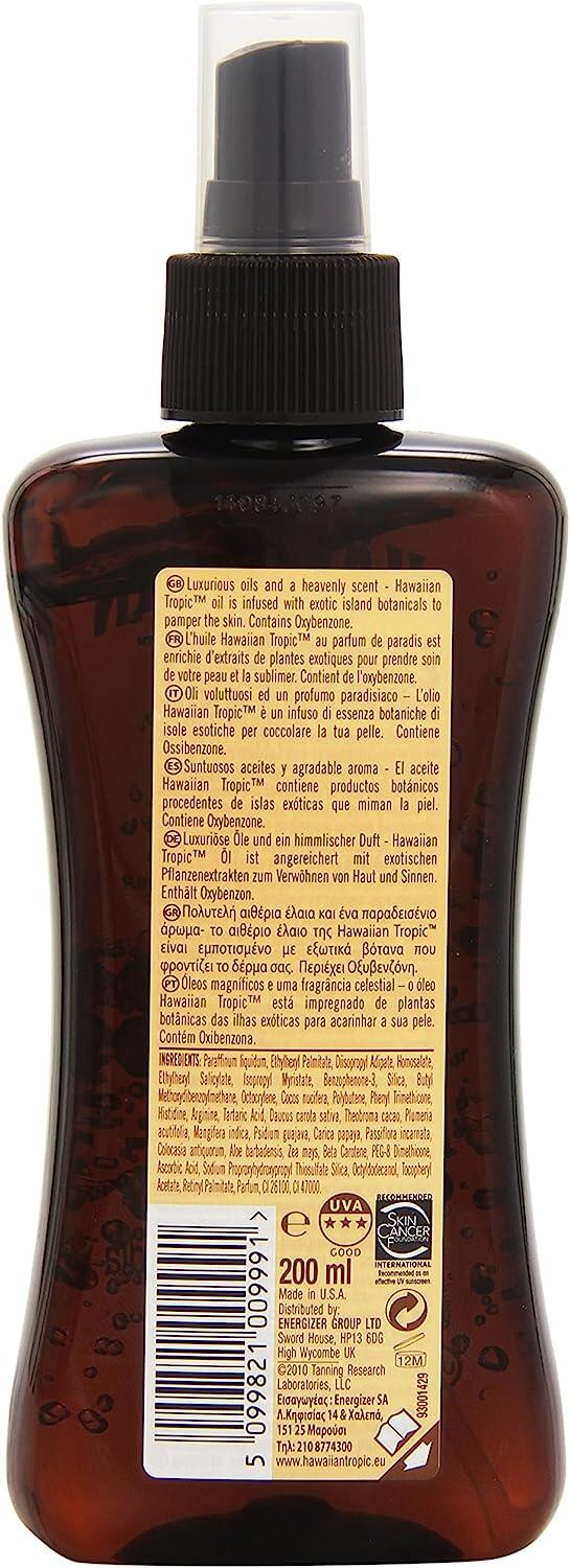 Aceite seco bronceador Hawaiian Tropic - Protective Dry Oil Spray -   SPF15 2/3