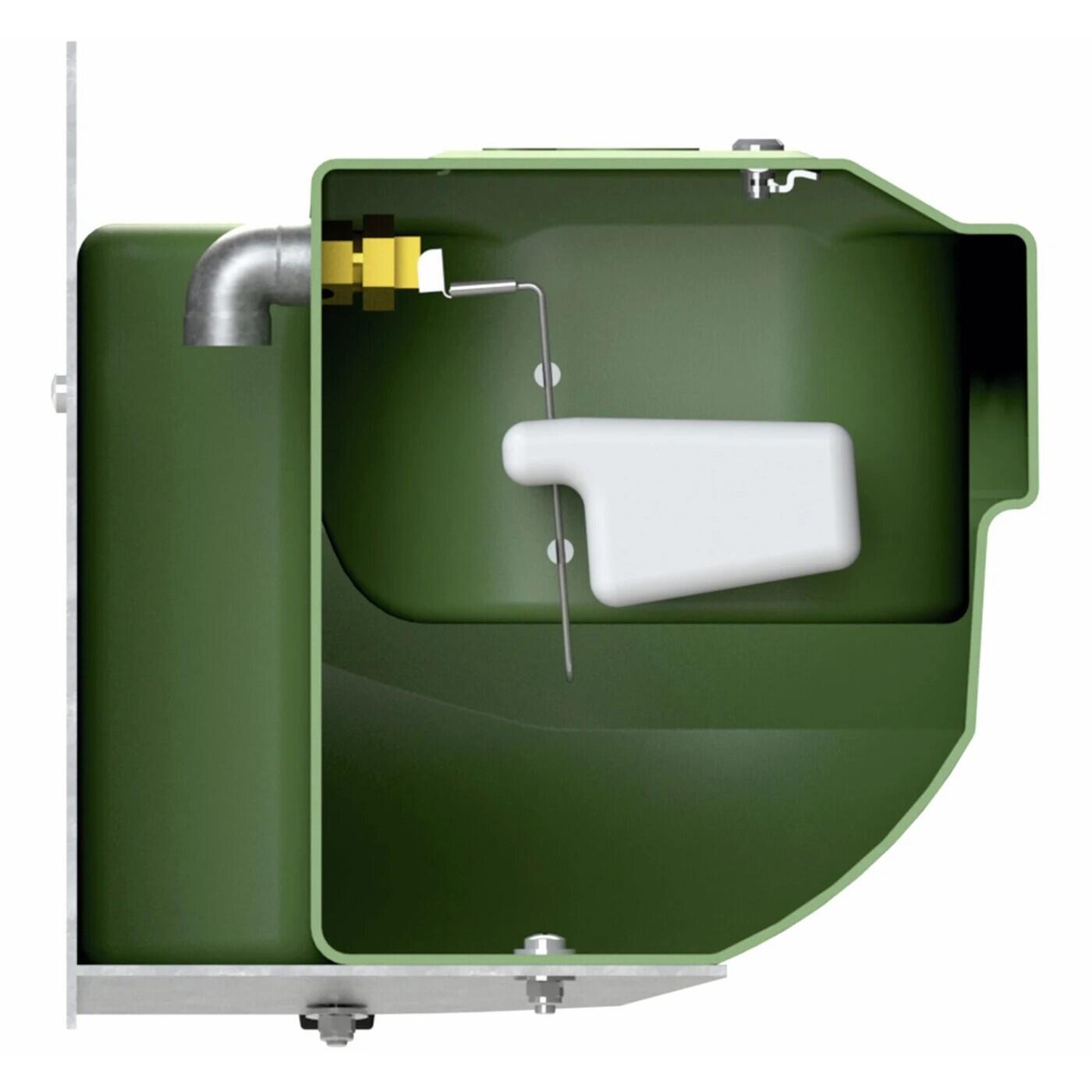 Abreuvoir à flotteur double pr réservoir de pâturage Kerbl S60 2/3