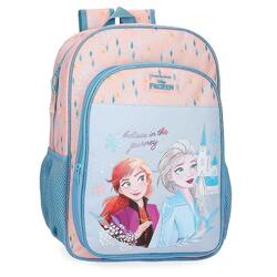 Sac à dos scolaire Fille Disney Frozen Believe in the journey 40cm Bleu