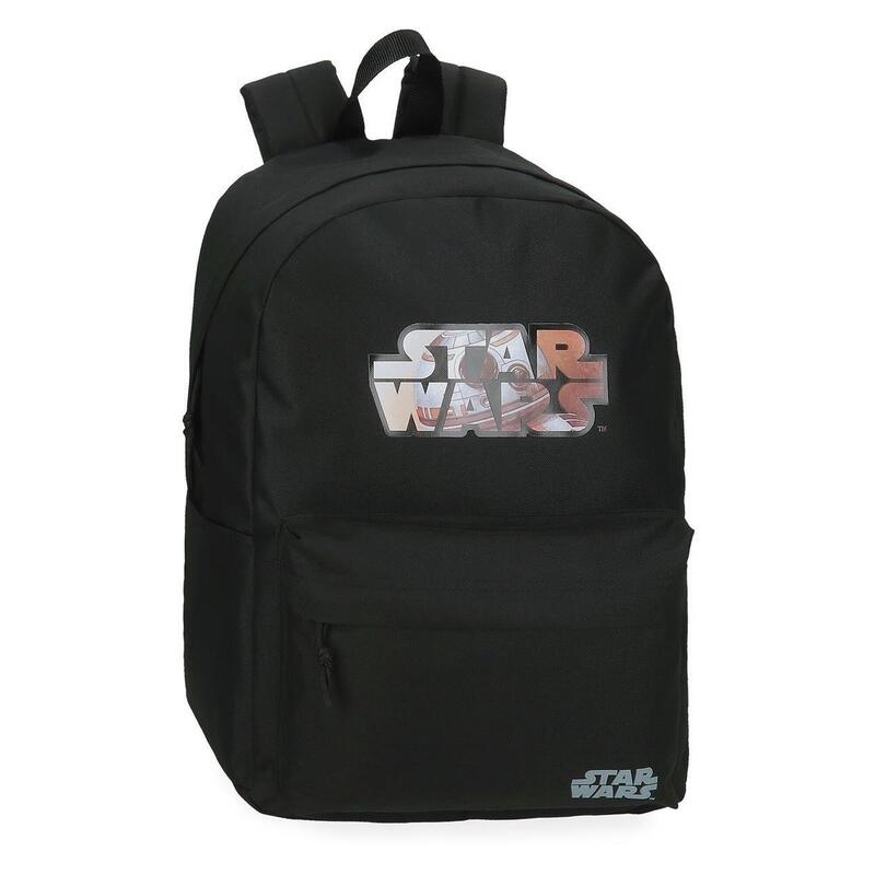 Mochila escolar Unisex Star wars  Retro  45 cm Negro