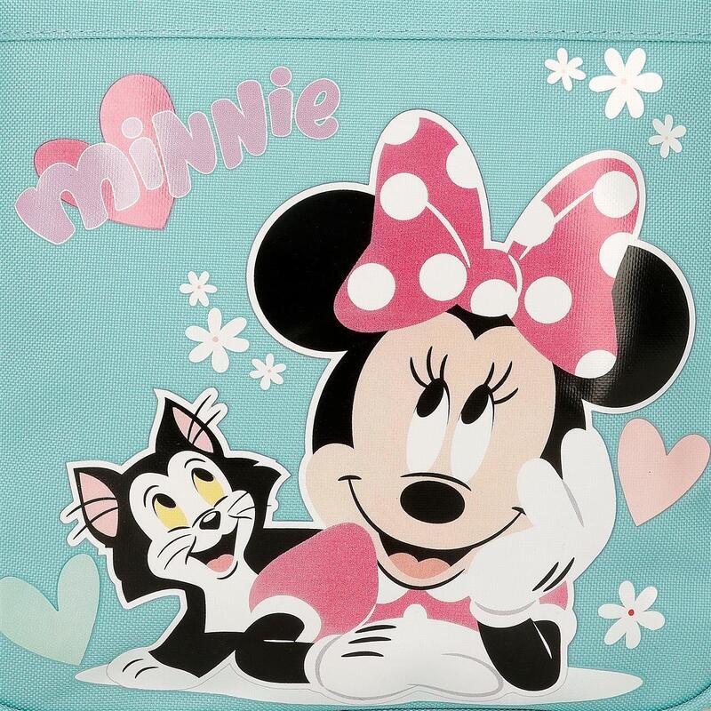 Estuche tres compartimentos Niña Disney Minnie & Figaro  12 cm Azul