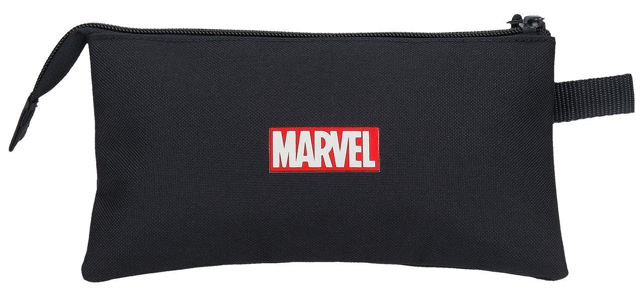 Estuche tres compartimentos Niño Marvel Versus spidey  12 cm Negro 2/5