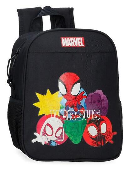 Mochila escolar Niño Marvel Versus Spidey 28 cm Negro
