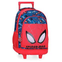 Sac à dos à roulettes enfant Marvel Spiderman Authentic 45cm Rouge