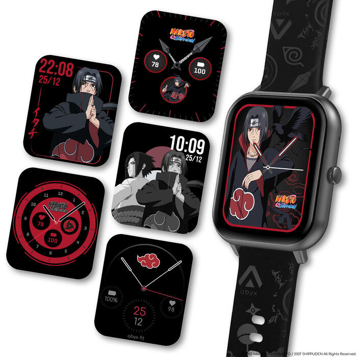 Abyx Fit Touch 3 Naruto Edition – Montre connectée exclusive modèle Itachi