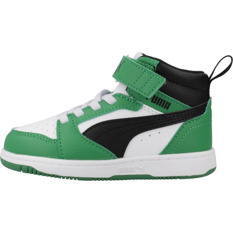 Zapatillas niño Puma Rebound V6 Mid Ac+ In Verde