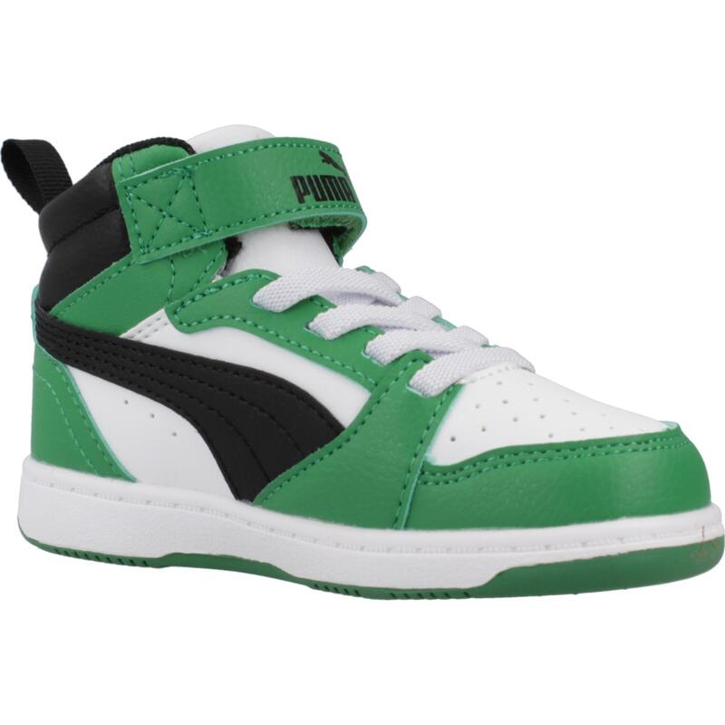 Zapatillas niño Puma Rebound V6 Mid Ac+ In Verde