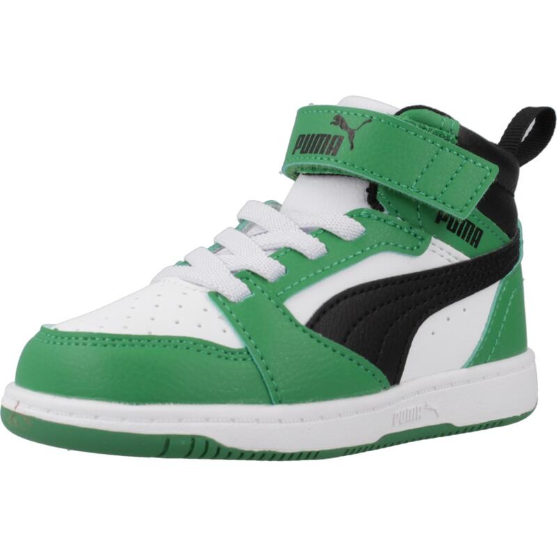 Zapatillas niño Puma Rebound V6 Mid Ac+ In Verde