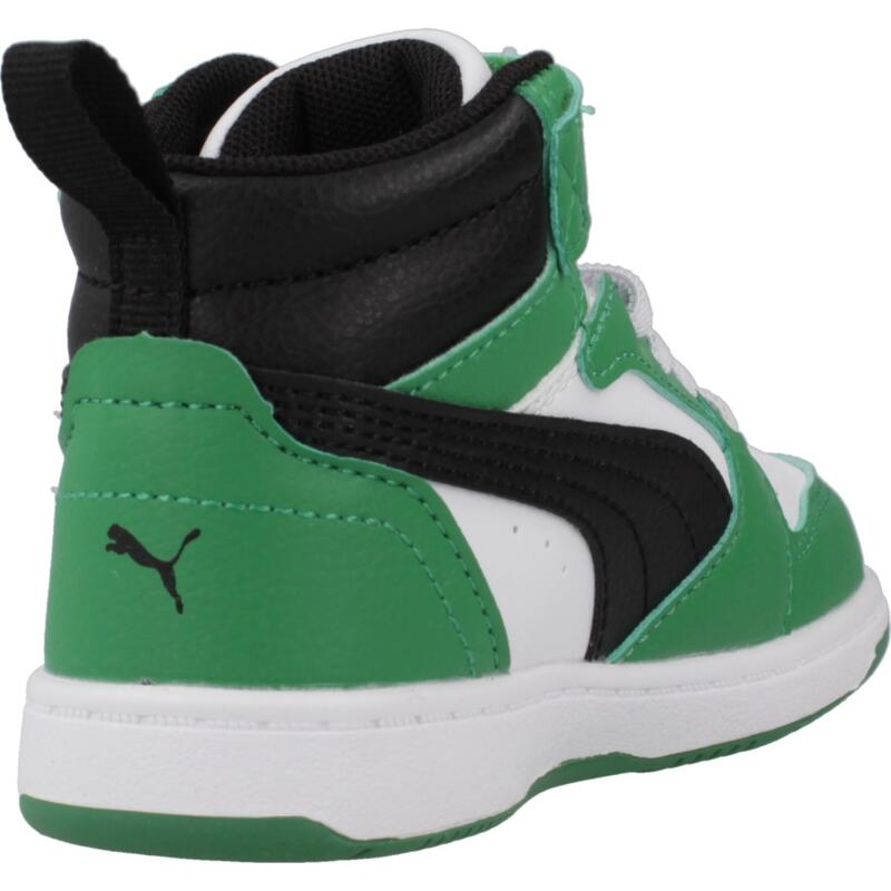 Zapatillas niño Puma Rebound V6 Mid Ac+ In Verde