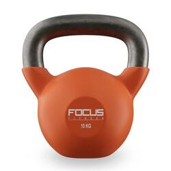 Kettlebell Vinyl - 10 kg - Oranje