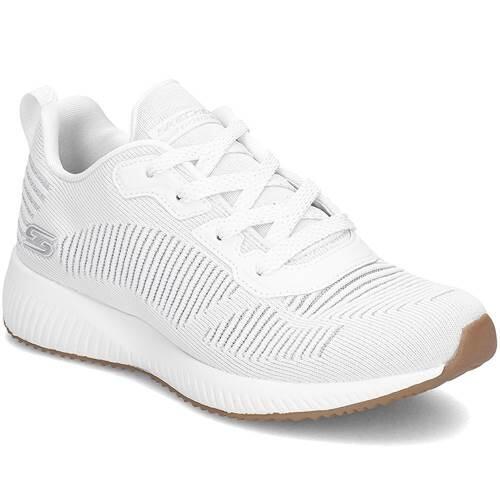 Zapatillas mujer Skechers Bobs Squad Glam League Blanco