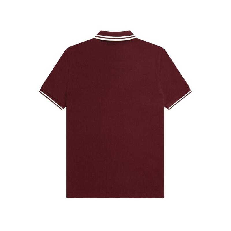 Polo de manga corta para Hombre Fred perry  Granate