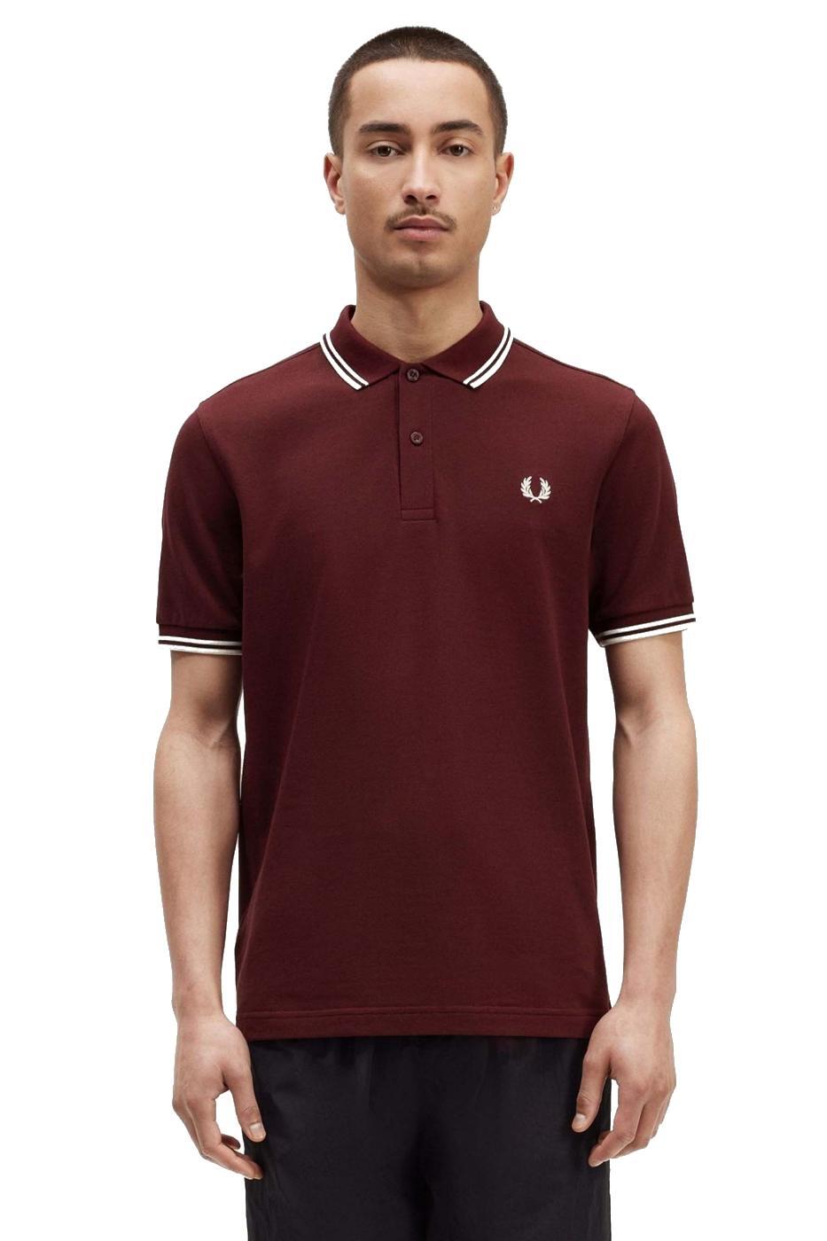 Maglietta da uomo Fred Perry granata 3/5