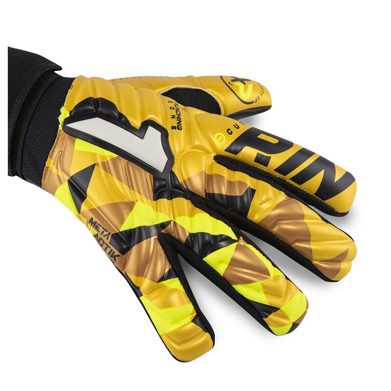 Guantes De Portero Infantil Rinat Meta Tactik Gk Semi  Negro/oro