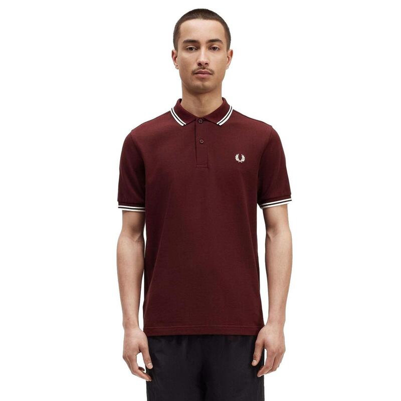 Polo de manga corta para Hombre Fred perry  Granate