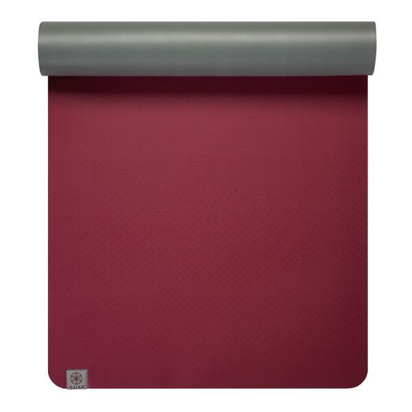 Tapis de Yoga Gaiam 5 mm Earth Lovers Magenta / Gris GAIAM Decathlon