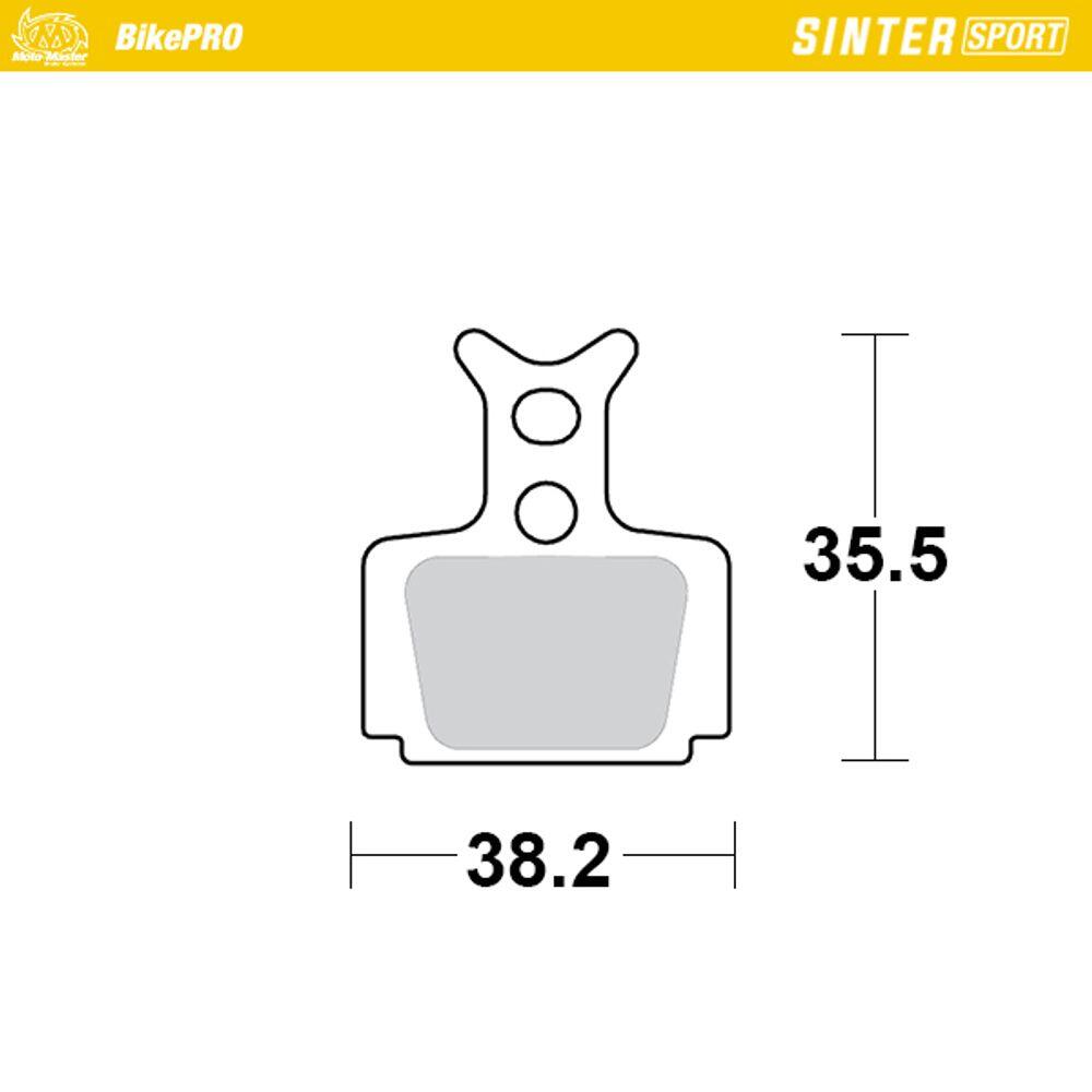 Pastillas de freno para bicicleta SinterSport, excelentes en mojado 2/4