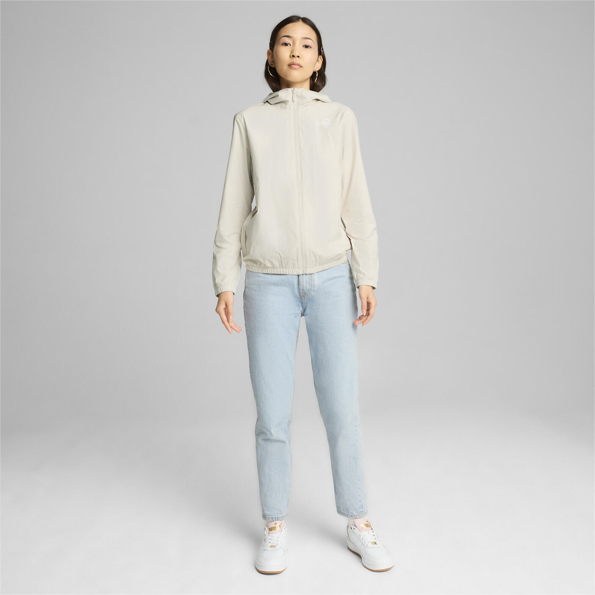 Damska wiatrówka Essentials Solid PUMA Alpine Snow White 4/7