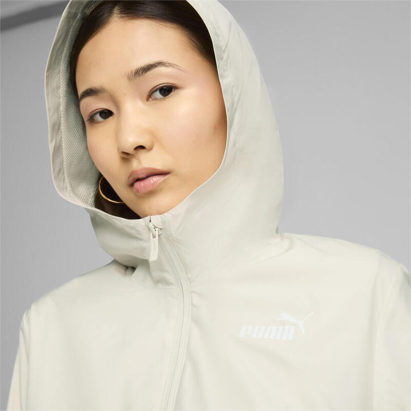 Damska wiatrówka Essentials Solid PUMA Alpine Snow White