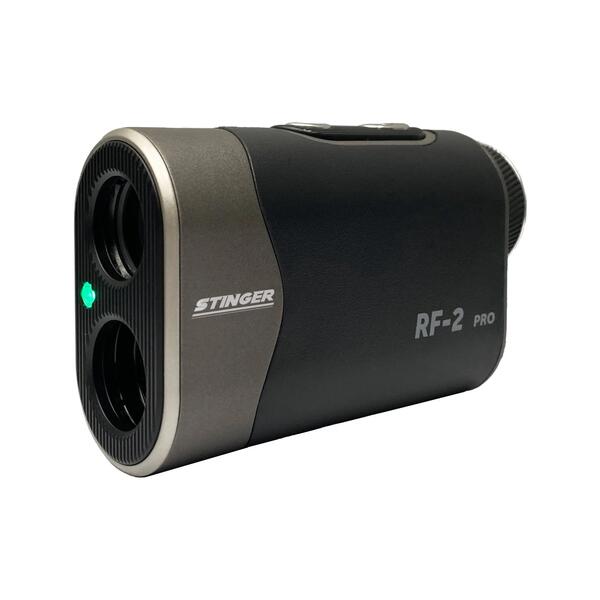 Slim golf rangefinder with a matte finish