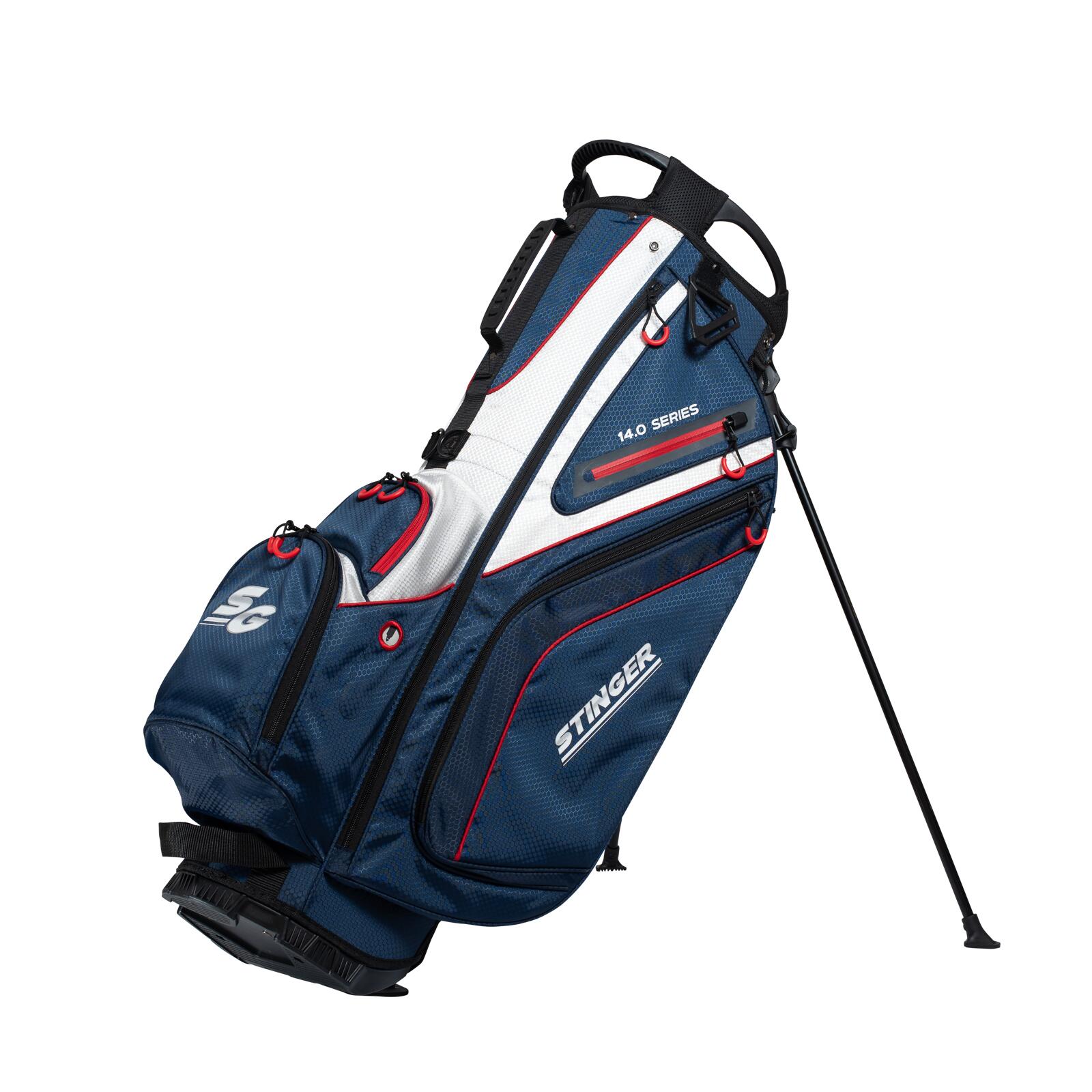 Stinger Stand Bag - Navy / White / Red
