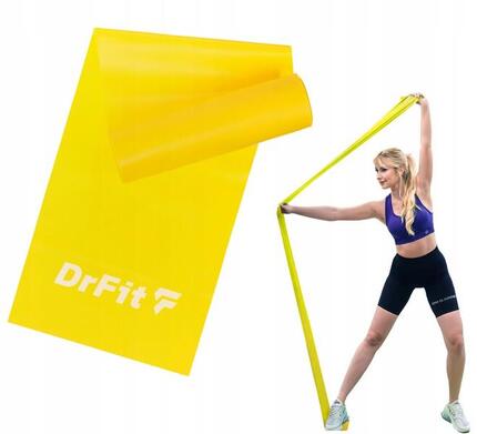 Taśma lateksowa do ćwiczeń fitness guma oporowa do treningu flat band DrFit