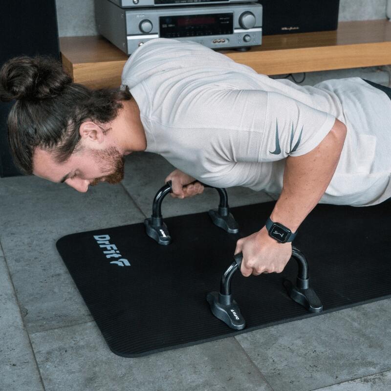 Podpórki poręcze do ćwiczeń siłowych paraletki uchwyty do pompek DrFit