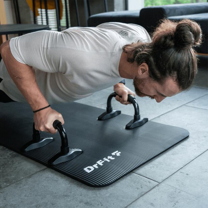 Podpórki poręcze do ćwiczeń siłowych paraletki uchwyty do pompek DrFit