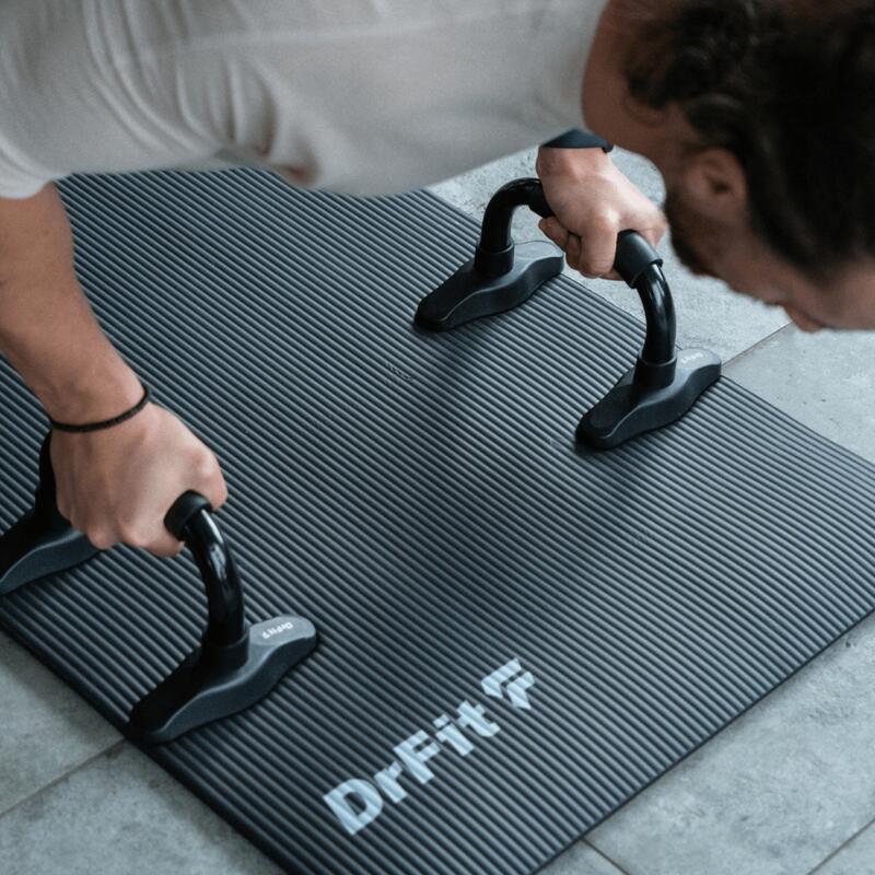 Podpórki poręcze do ćwiczeń siłowych paraletki uchwyty do pompek DrFit